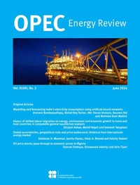 Abbildung von: OPEC ENERGY REVIEW - Wiley