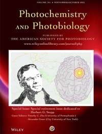 Abbildung von: PHOTOCHEMISTRY & PHOTOBIOLOGY - Wiley