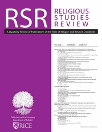 Bild vergrößern Bild: Religious Studies Review - Wiley
