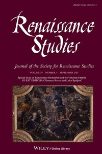 Bild: RENAISSANCE STUDIES - Wiley