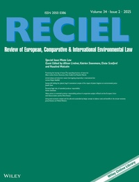 Abbildung von: REVIEW OF EUROPEAN, COMPARATIVE & INTERNATIONAL ENVIRONMENTAL LAW - Wiley