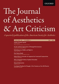 Abbildung von: The Journal of Aesthetics and Art Criticism - Oxford University Press