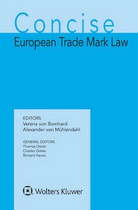Abbildung von: Concise European Trade Mark Law - Kluwer Law International