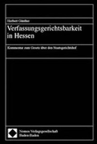 Abbildung von: Verfassungsgerichtsbarkeit in Hessen - Nomos