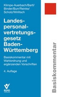 Bild vergrößern Bild: Landespersonalvertretungsgesetz Baden-Württemberg - Bund-Verlag