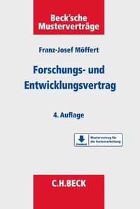 Enlarge image Cover: Der Forschungs- und Entwicklungsvertrag - C.H.BECK