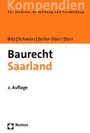 Cover: Baurecht Saarland - Nomos