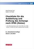 Cover: Checkliste 16 (Anhang n. IFRS) - IDW