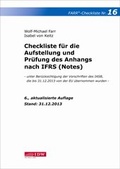 Cover: Checkliste 16 f&uuml;r die Aufstellung und Pr&uuml;fung des Anhangs nach IFRS (Notes) - IDW