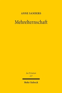 Enlarge image Cover: Mehrelternschaft - Mohr Siebeck