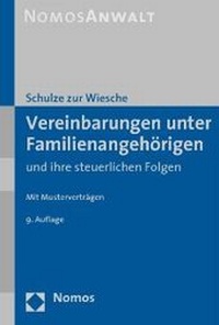 Abbildung von: Vereinbarungen unter Familienangehörigen und ihre steuerlichen Folgen - Nomos