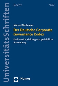 Abbildung von: Der Deutsche Corporate Governance Kodex - Nomos