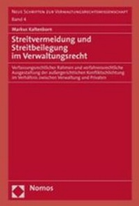 Abbildung von: Streitvermeidung und Streitbeilegung im Verwaltungsrecht - Nomos