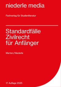 Bild: Standardfälle Zivilrecht für Anfänger - niederle media