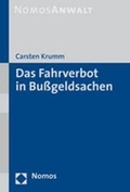 Cover: Das Fahrverbot in Bu&szlig;geldsachen - Nomos