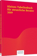 Cover: Kleines Tabellenbuch f&uuml;r steuerliche Berater 2019 - Sch&auml;ffer-Poeschel