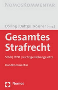 Enlarge image Cover: Gesamtes Strafrecht - Nomos