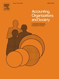Bild vergrößern Bild: Accounting, Organizations and Society - Elsevier