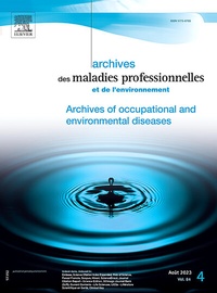Abbildung von: Archives des Maladies Professionnelles et de L'Environnement - Elsevier