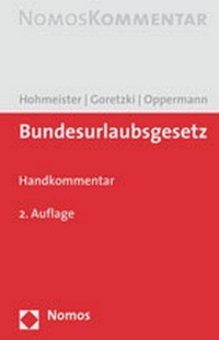 Abbildung von: Bundesurlaubsgesetz - Nomos