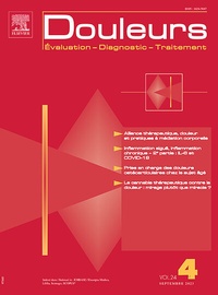 Abbildung von: Douleurs - Elsevier