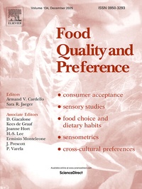 Bild vergrößern Bild: Food Quality and Preference - Elsevier