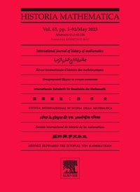 Abbildung von: Historia Mathematica - Elsevier