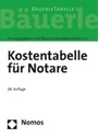 Bild: Kostentabelle f&uuml;r Notare - Nomos
