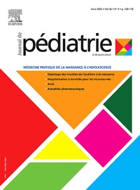 Abbildung von: Journal de Pediatrie et de Puericulture - Elsevier