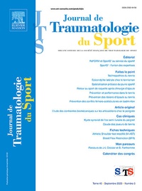 Abbildung von: Journal de Traumatologie du Sport - Elsevier