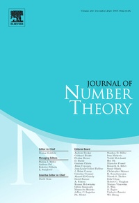Abbildung von: Journal of Number Theory - Elsevier