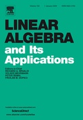 Cover: Linear Algebra and its Applications - Elsevier