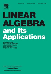 Enlarge image Cover: Linear Algebra and its Applications - Elsevier