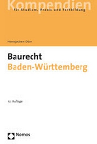 Bild vergrößern Bild: Baurecht Baden-Württemberg - Nomos