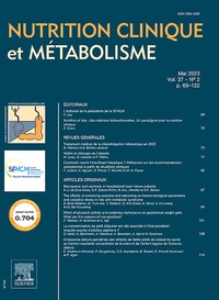 Abbildung von: Nutrition Clinique et Metabolisme - Elsevier