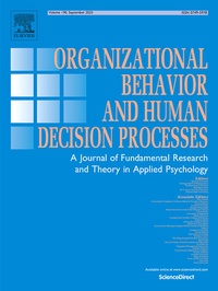 Bild vergrößern Bild: Organizational Behavior and Human Decision Processes - Elsevier