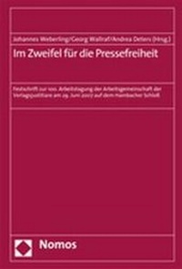 Abbildung von: Im Zweifel für die Pressefreiheit - Nomos