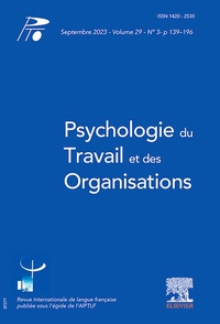 Abbildung von: Psychologie du Travail et des Organisations - Elsevier