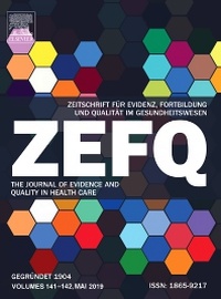Abbildung von: Zeitschrift für Evidenz, Fortbildung und Qualität im Gesundheitswesen - Elsevier