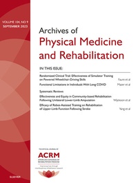 Abbildung von: Archives of Physical Medicine and Rehabilitation - Saunders
