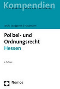 Abbildung von: Polizei- und Ordnungsrecht für Hessen - Nomos