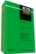 Cover: Interessenskonflikte der Amtswalter im Gesellschaftsinsolvenzverfahren - Carl Heymanns Verlag