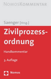 Abbildung von: Zivilprozessordnung - Nomos