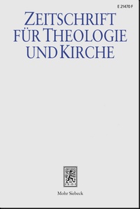 Bild: Zeitschrift für Theologie und Kirche (ZThK) - Mohr Siebeck