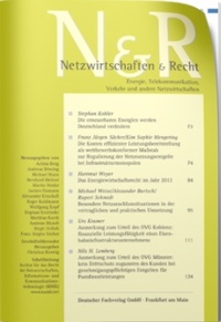 Abbildung von: Netzwirtschaften & Recht: NUR - Fachmedien Recht und Wirtschaft