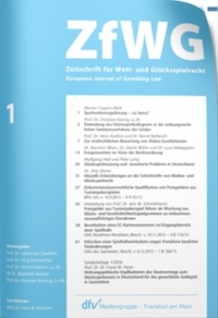 Abbildung von: Zeitschrift für Wett- und Glücksspielrecht: ZfWG - Fachmedien Recht und Wirtschaft
