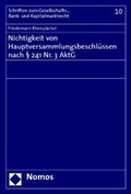 Abbildung von: Nichtigkeit von Hauptversammlungsbeschlüssen nach § 241 Nr. 3 AktG - Nomos