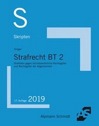 Bild vergrößern Bild: Skript Strafrecht BT 2 - Alpmann Schmidt