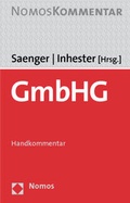 Cover: GmbHG - Nomos