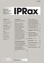 Cover: Praxis des Internationalen Privat- und Verfahrensrechts - IPRax - Gieseking